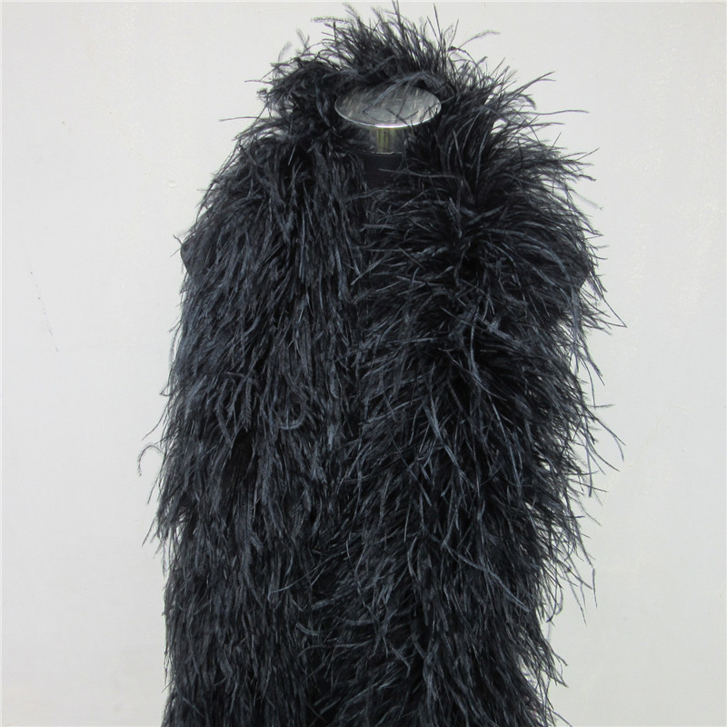 2 метра, 6-слойные белые натур – обзор и цена Feather Trim Marabou