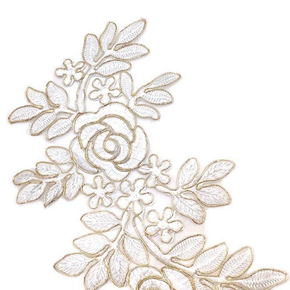 1 пара нашивок из полиэфирного – обзор и цена Applique Patch Flower