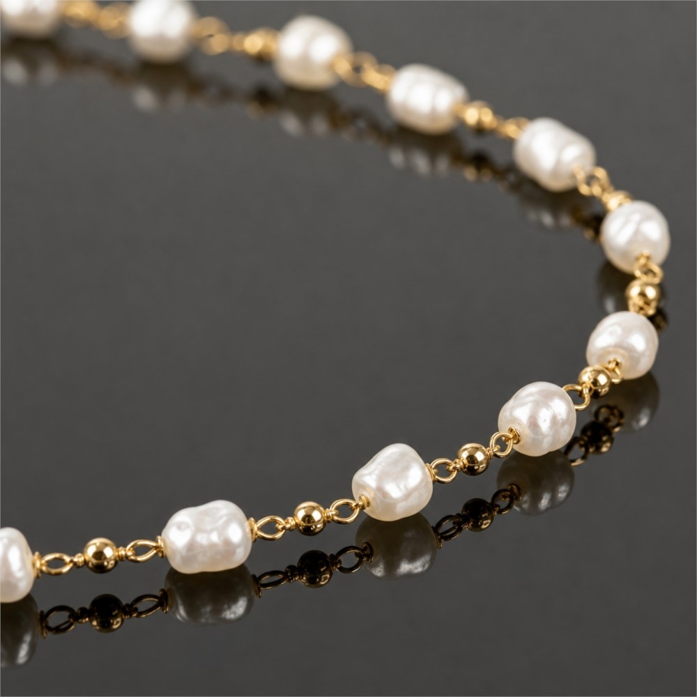 Цепочка из латуни с имитацией  – обзор и цена Pearl Trim Chain