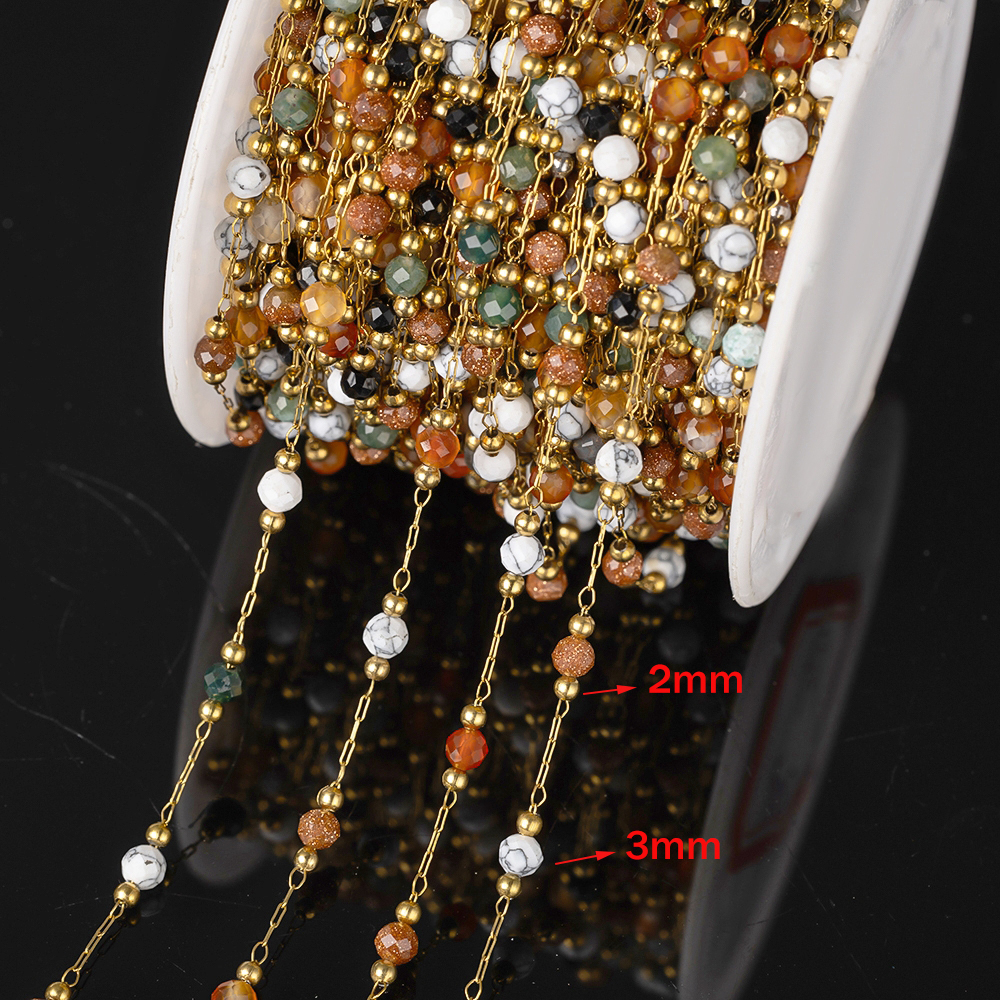1 метр элегантные микс круглые – обзор и цена Pearl Trim Chain