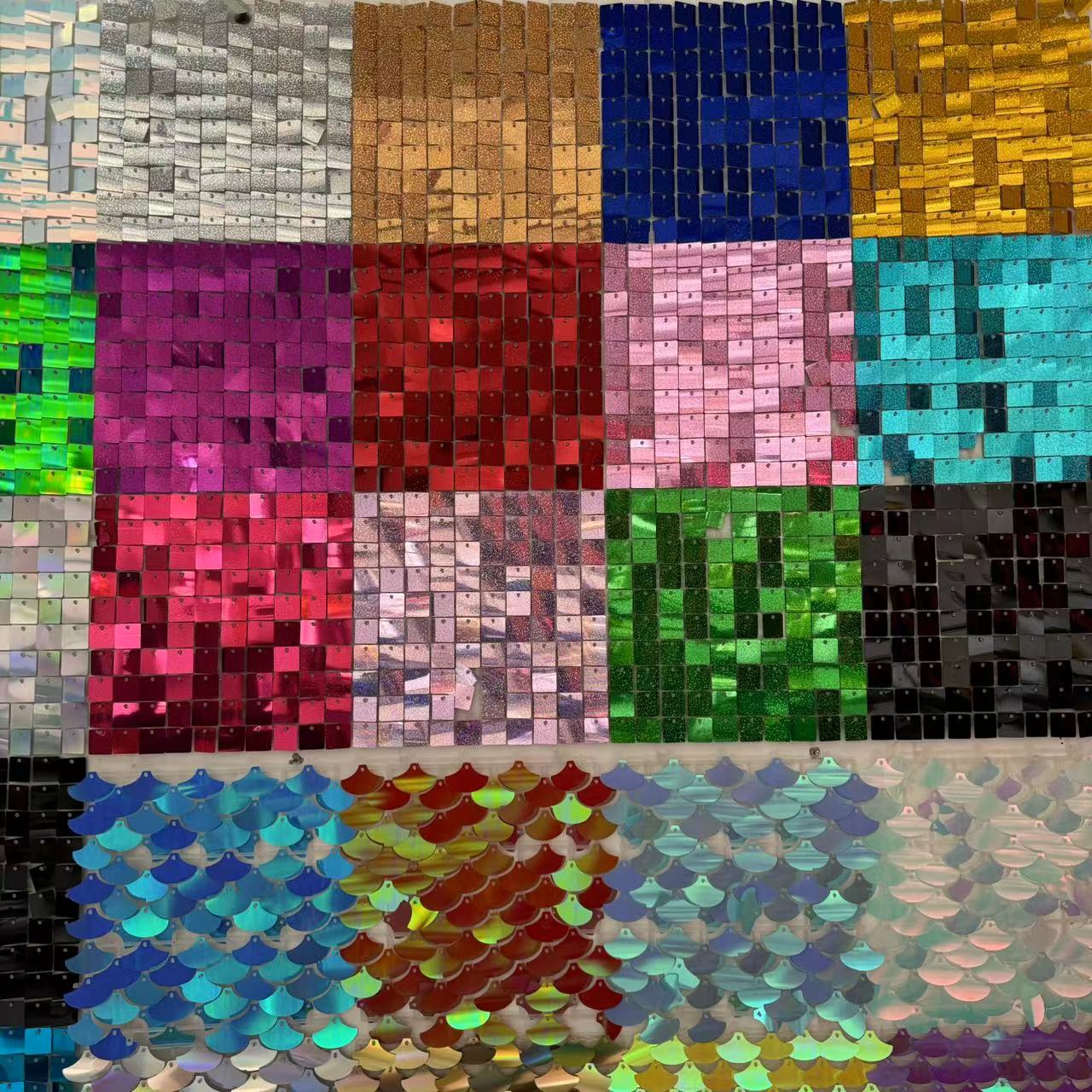 Мерцающий настенный фон, панел – обзор и цена Sequin Fabric Panel